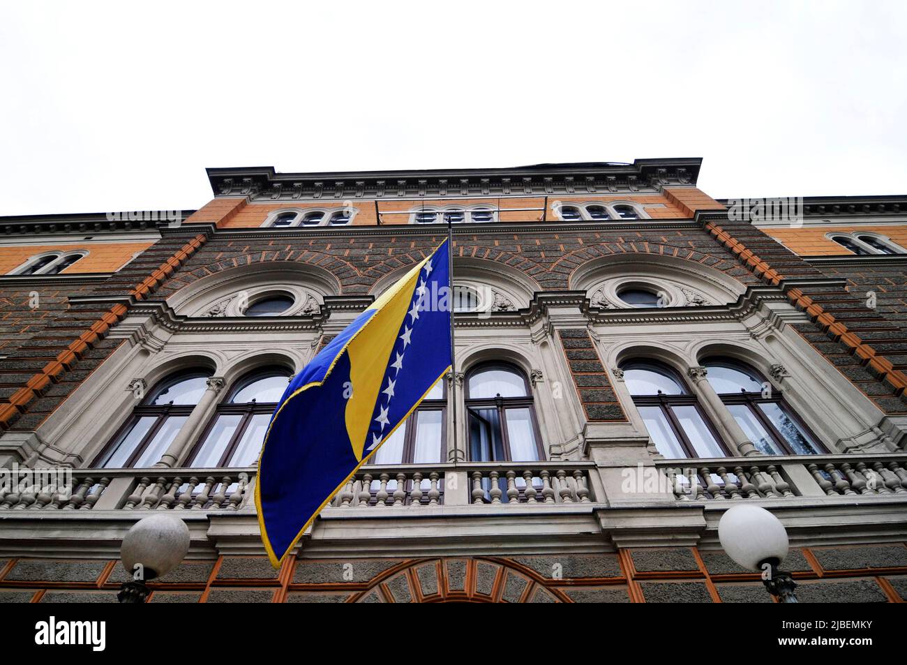 Construction de la présidence de Bosnie-Herzégovine à Sarajevo, Bosnie-Herzégovine. Banque D'Images