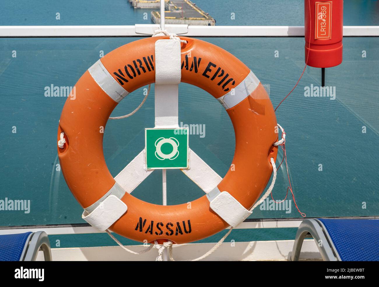 Le conservateur de vie Epic norvégien à bord du bateau de croisière Banque D'Images