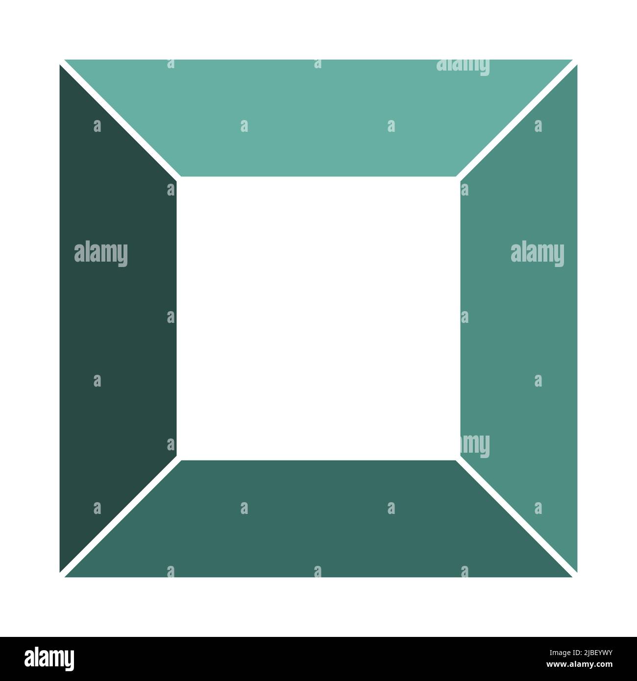 Icône de modèle graphique carré. Disposition des symboles graphiques, vert sur fond blanc. diagramme à 4 étapes séparées. Simple motif vectoriel plat multicolore Illustration de Vecteur