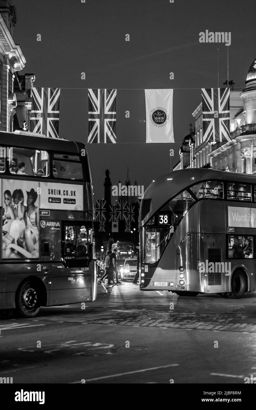 Londres West End dans le Jubilé de platine année 2022 Banque D'Images