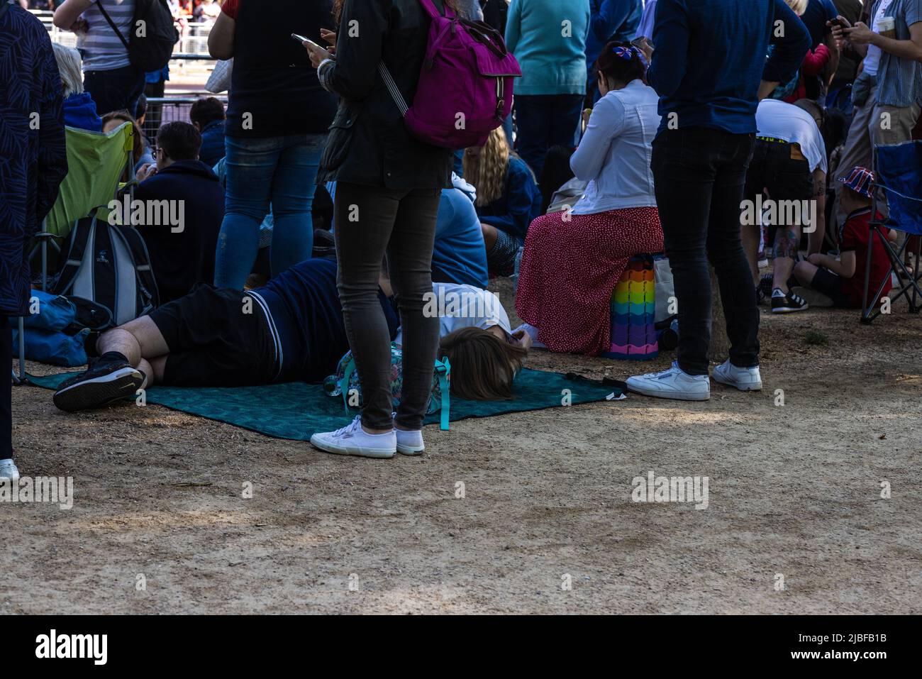 Londres le long du Mall dans l'année du Jubilé de platine Banque D'Images