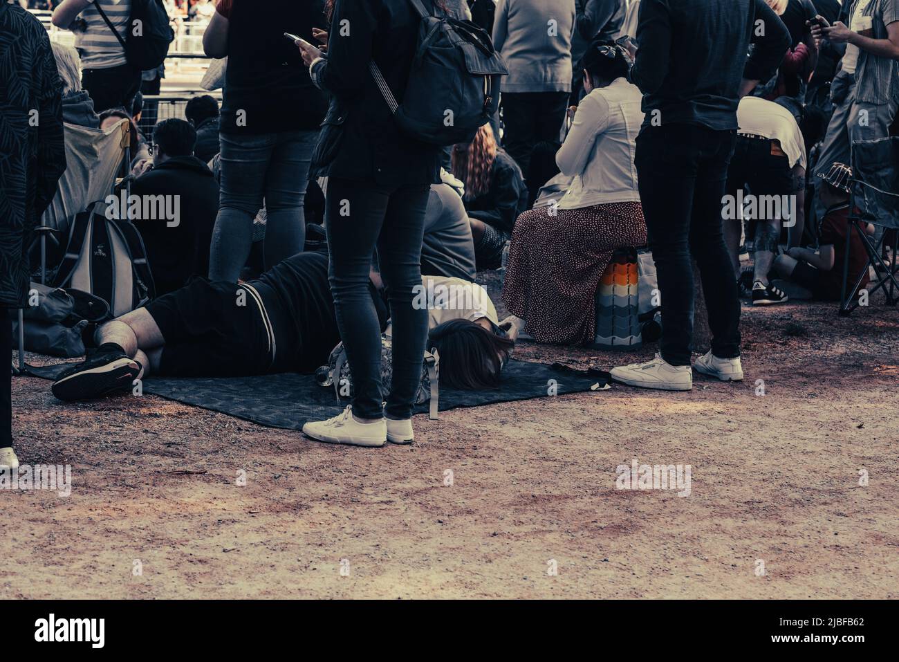 Londres le long du Mall dans l'année du Jubilé de platine Banque D'Images