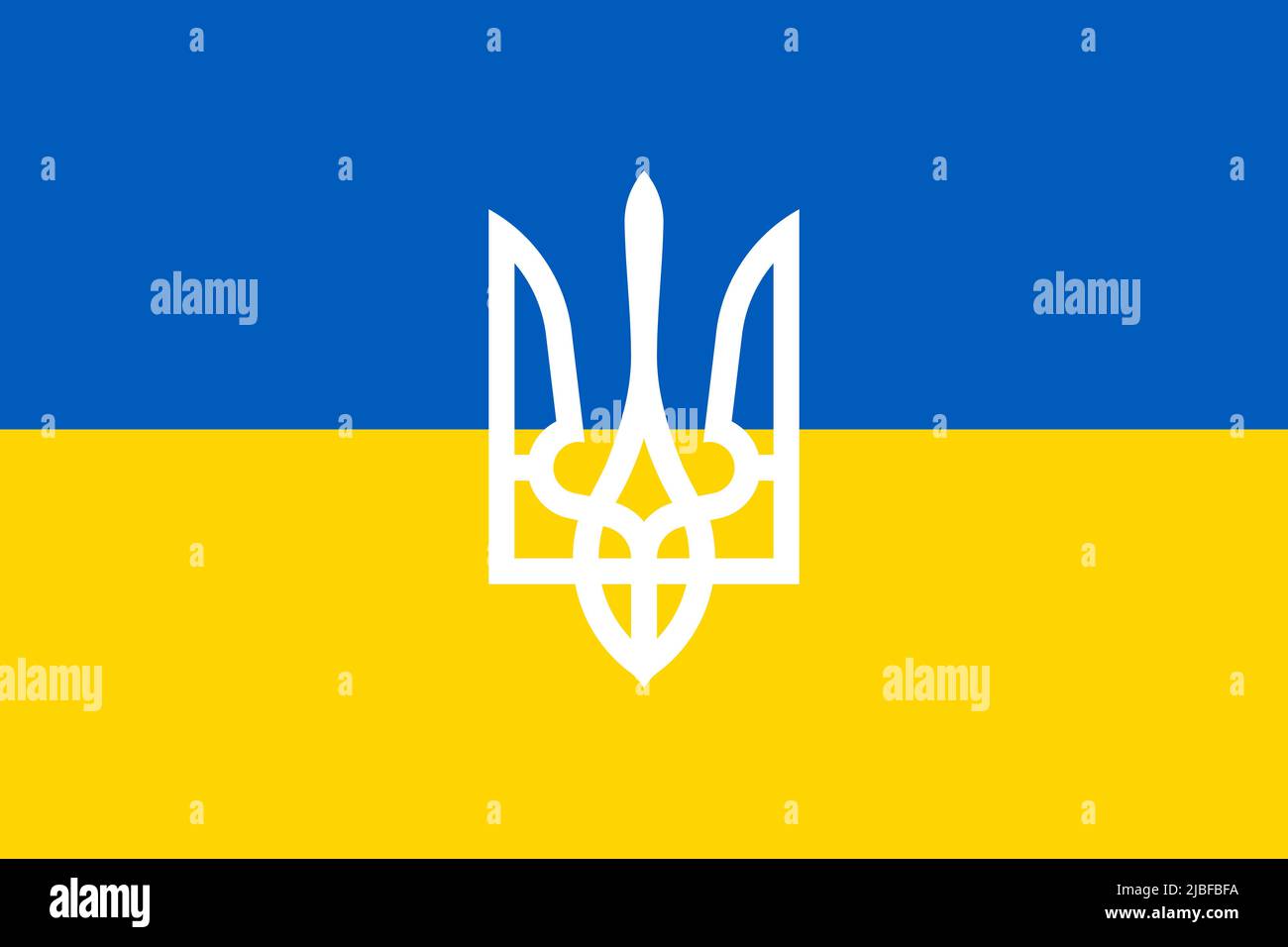 Arrière-plan du drapeau de l'Ukraine. Conflit entre la Russie et l'Ukraine concept de guerre. Banque D'Images