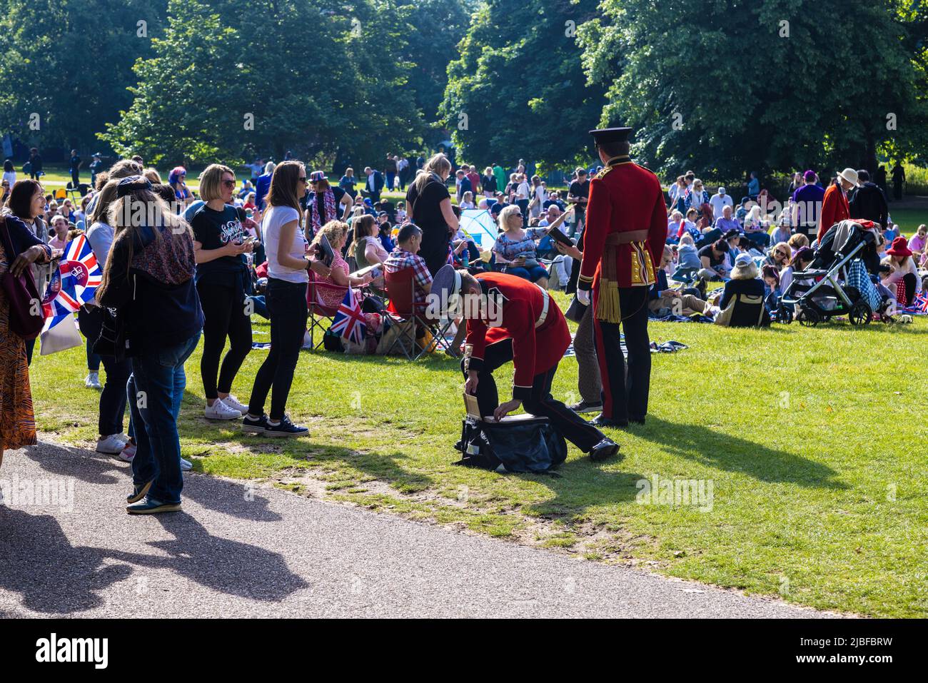 Londres le long du Mall dans l'année du Jubilé de platine Banque D'Images