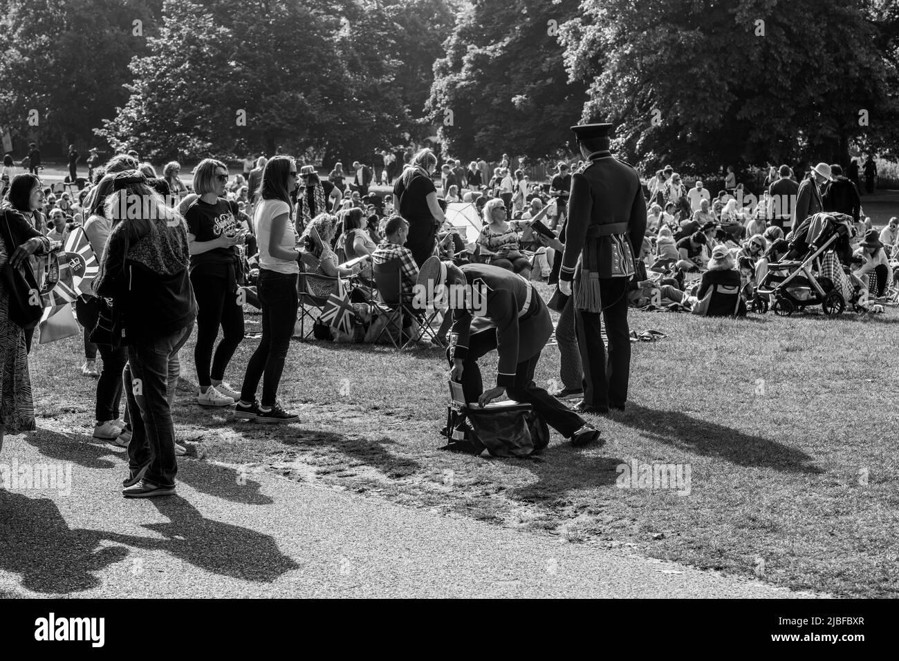 Londres le long du Mall dans l'année du Jubilé de platine Banque D'Images
