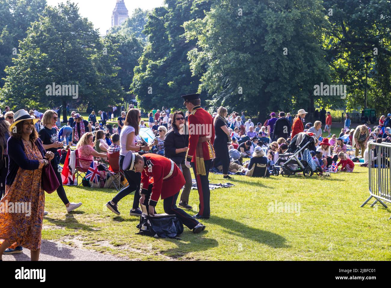 Londres le long du Mall dans l'année du Jubilé de platine Banque D'Images