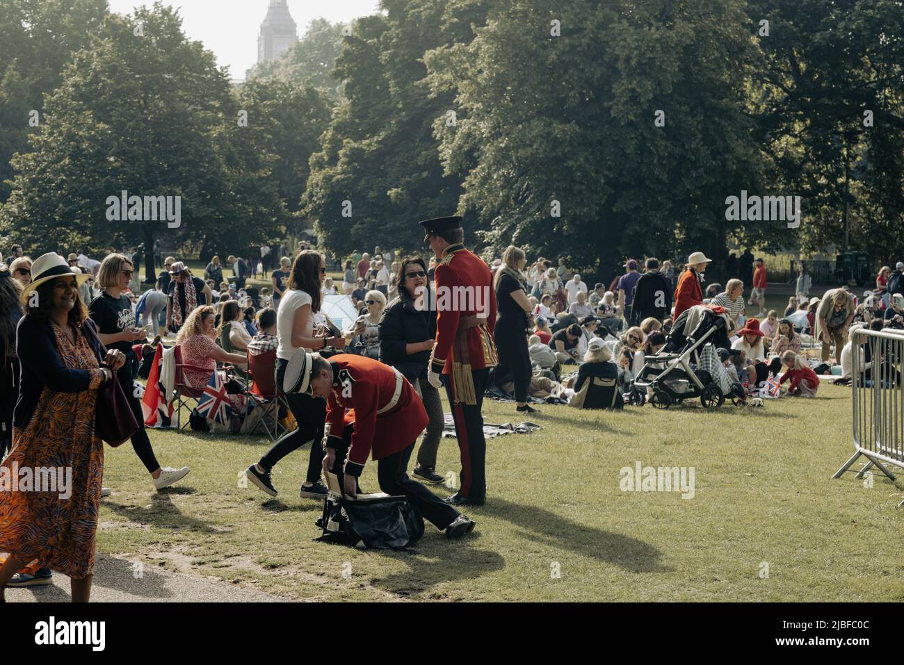 Londres le long du Mall dans l'année du Jubilé de platine Banque D'Images
