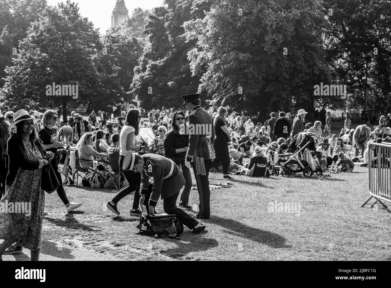 Londres le long du Mall dans l'année du Jubilé de platine Banque D'Images