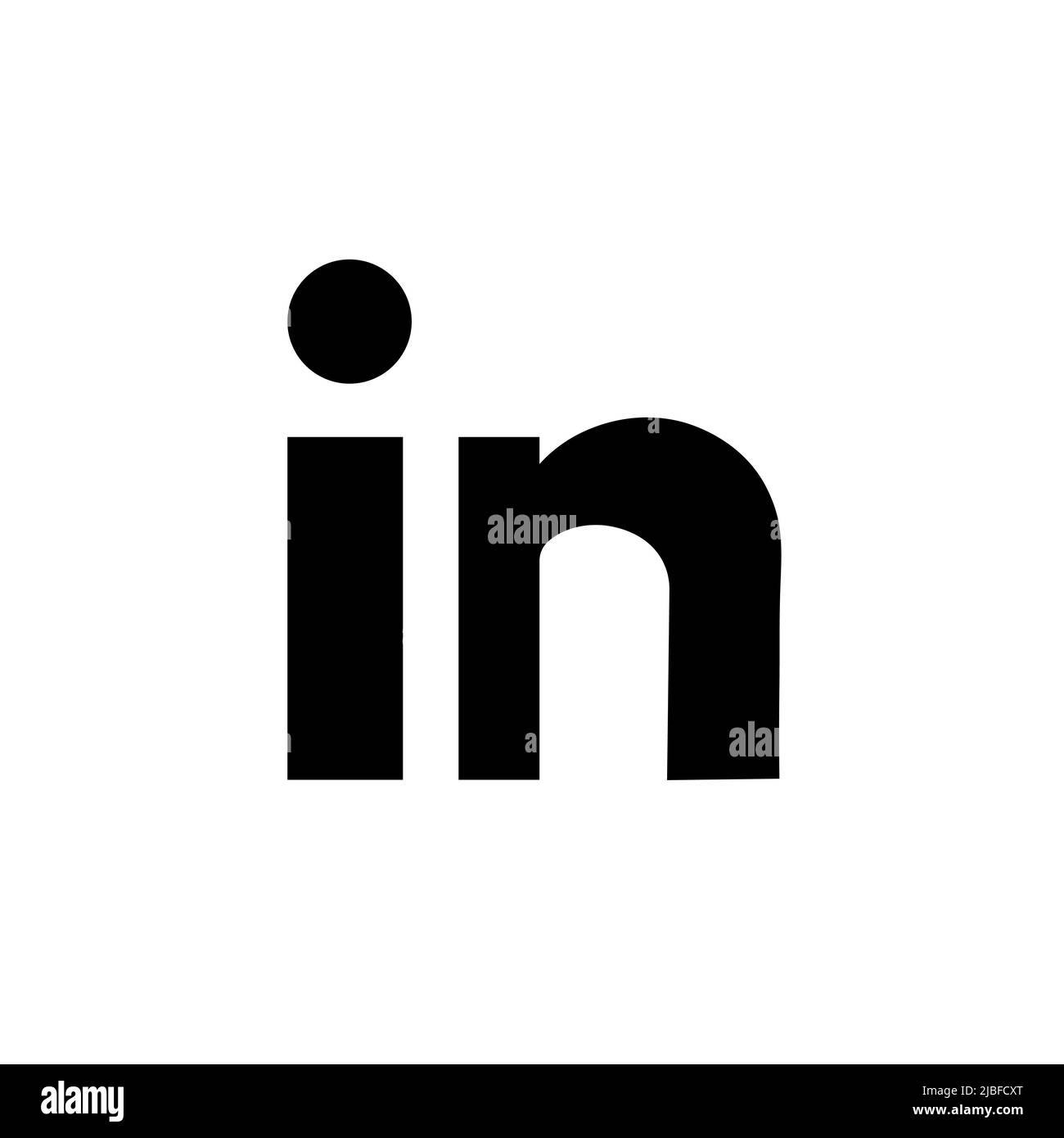 Modèle de vecteur de logo symbole symbole icône LinkedIn style d'affaires américain et service axé sur l'emploi qui fonctionne via des sites Web et des applications mobiles Illustration de Vecteur