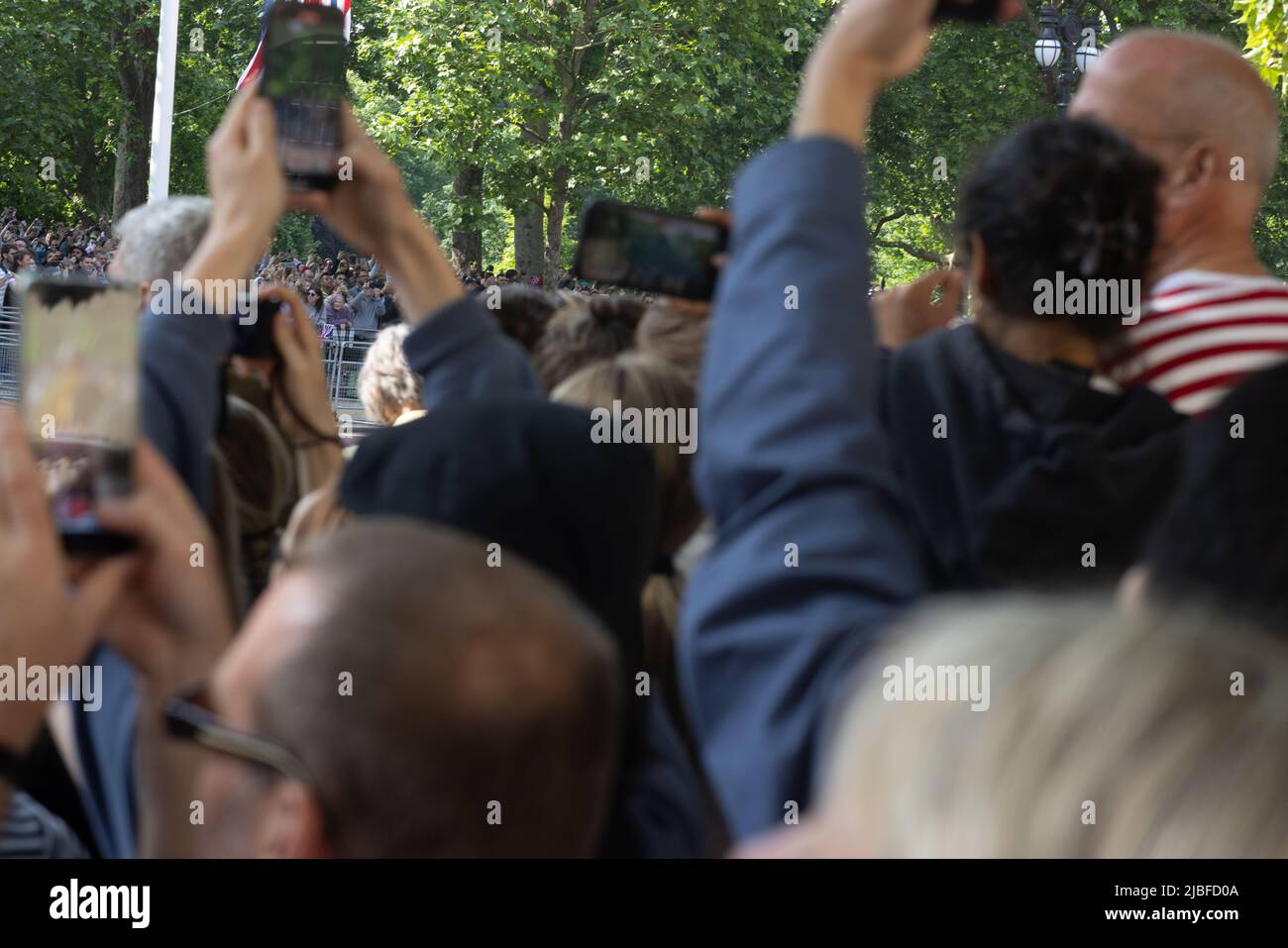 Londres le long du Mall dans l'année du Jubilé de platine Banque D'Images