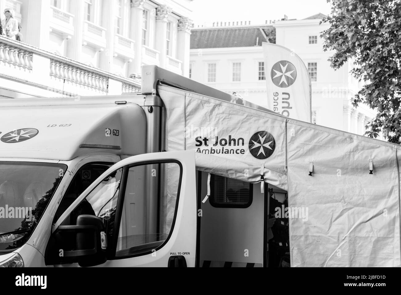Londres le long du Mall dans l'année du Jubilé de platine Banque D'Images