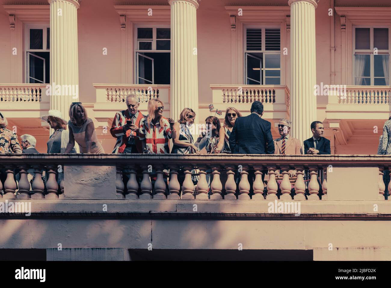 Londres le long du Mall dans l'année du Jubilé de platine Banque D'Images