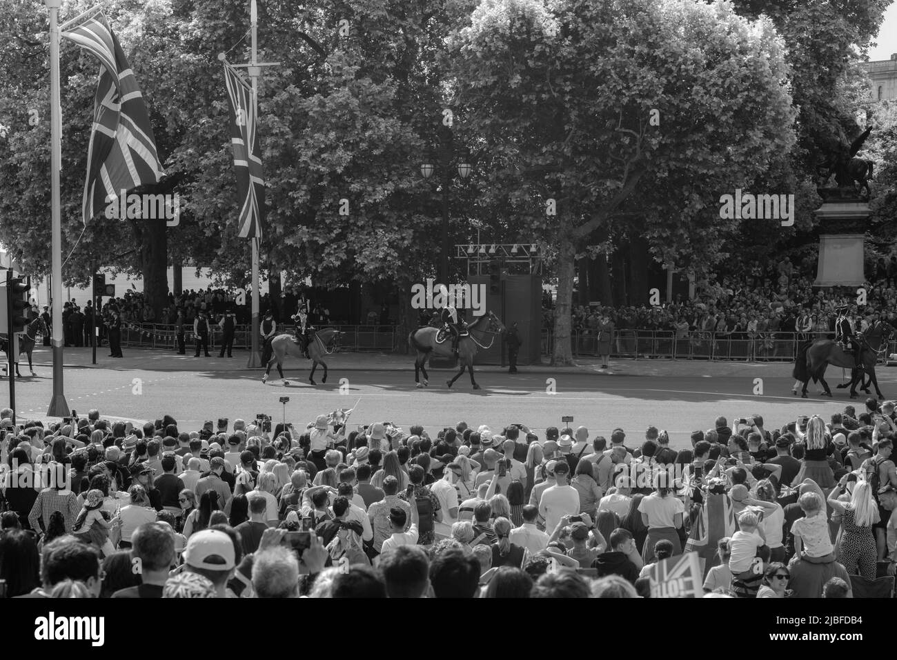 Londres le long du Mall dans l'année du Jubilé de platine Banque D'Images