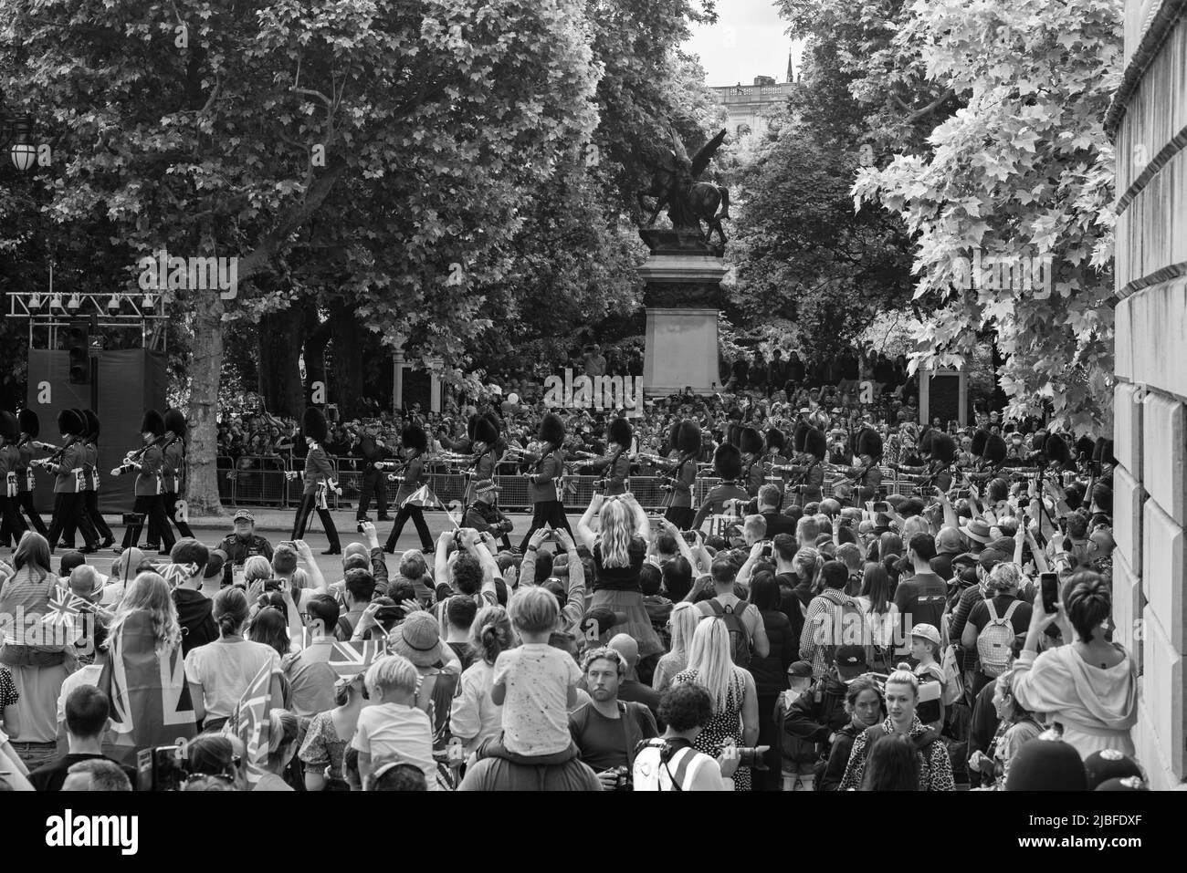 Londres le long du Mall dans l'année du Jubilé de platine Banque D'Images