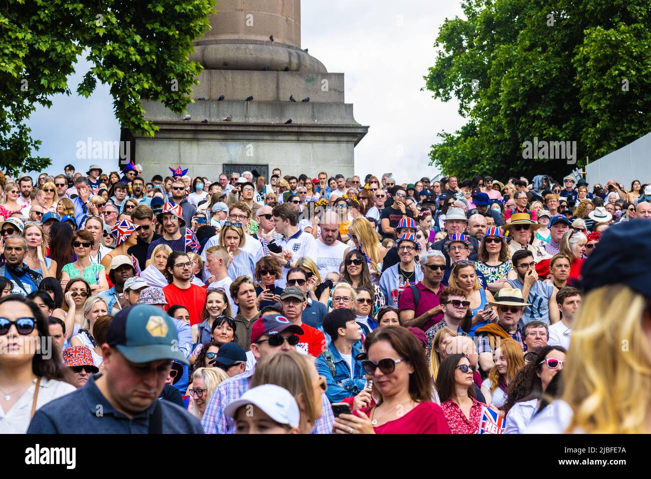 Londres le long du Mall dans l'année du Jubilé de platine Banque D'Images