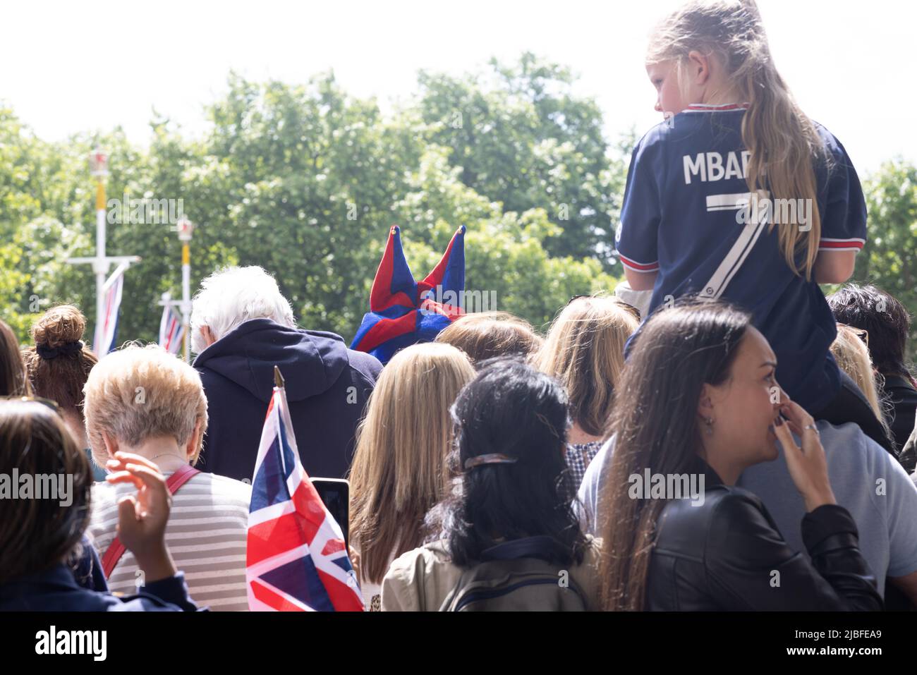Londres le long du Mall dans l'année du Jubilé de platine Banque D'Images