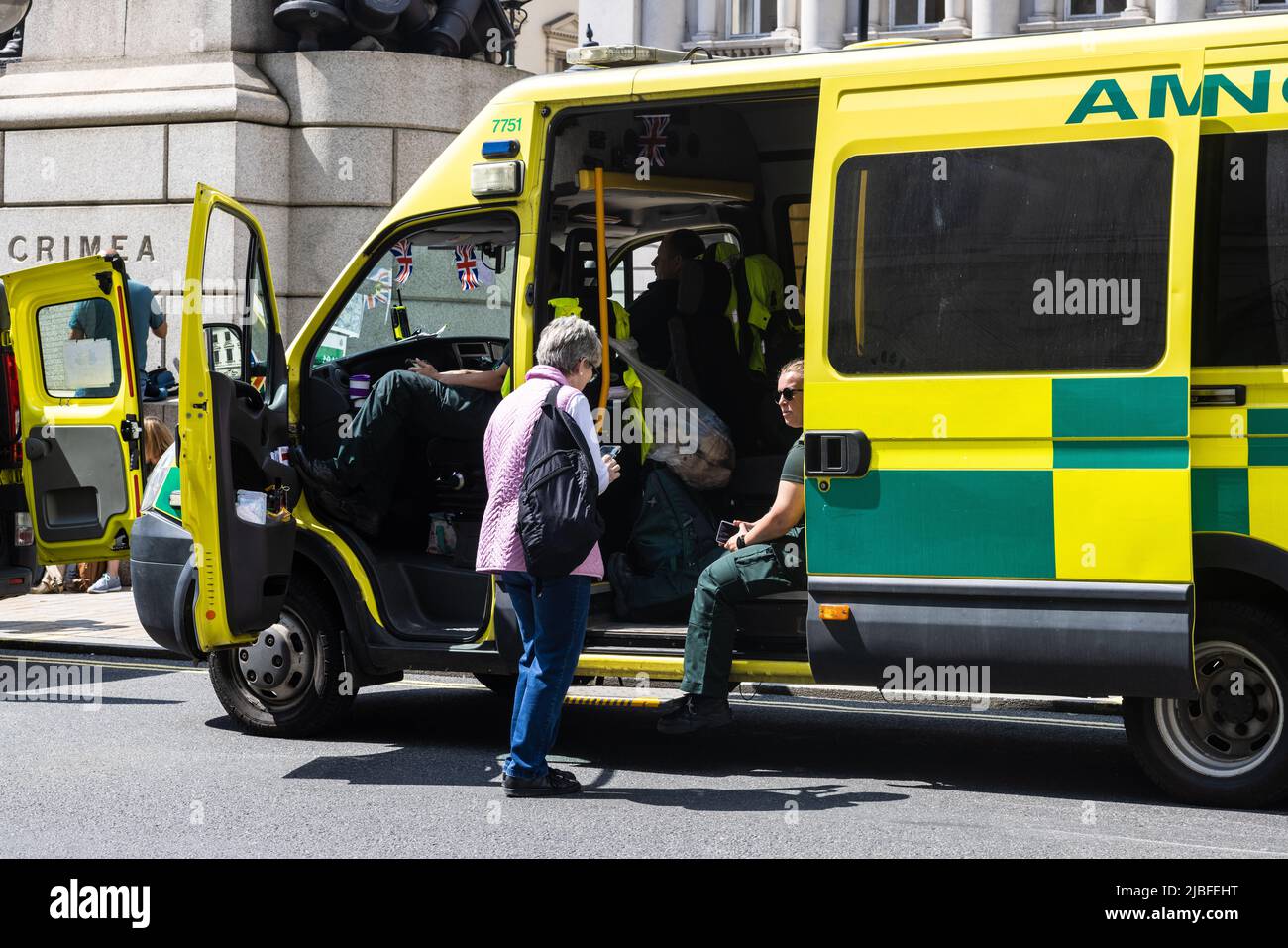 Londres le long du Mall dans l'année du Jubilé de platine Banque D'Images
