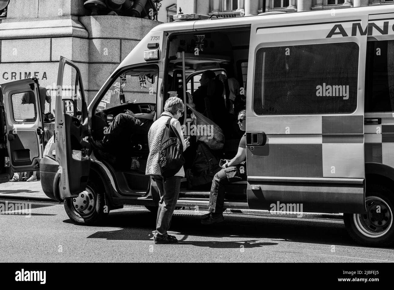Londres le long du Mall dans l'année du Jubilé de platine Banque D'Images