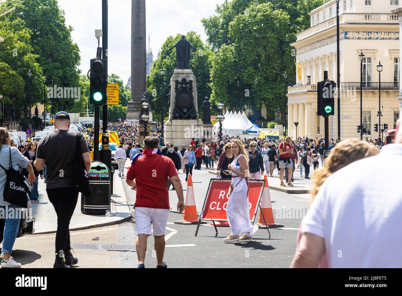Londres le long du Mall dans l'année du Jubilé de platine Banque D'Images