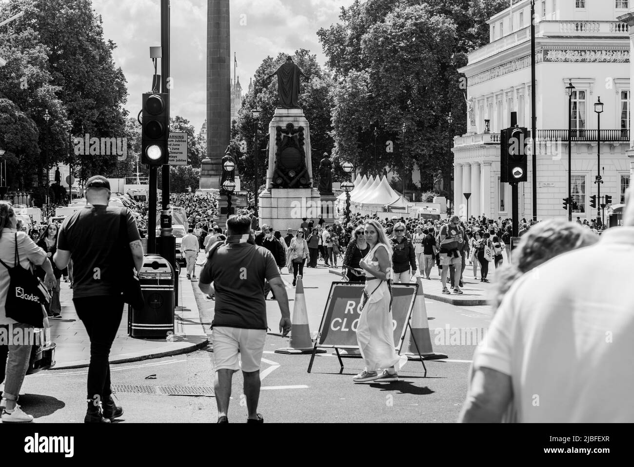 Londres le long du Mall dans l'année du Jubilé de platine Banque D'Images