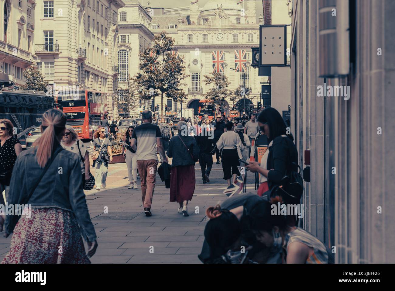 Londres le long du Mall dans l'année du Jubilé de platine Banque D'Images