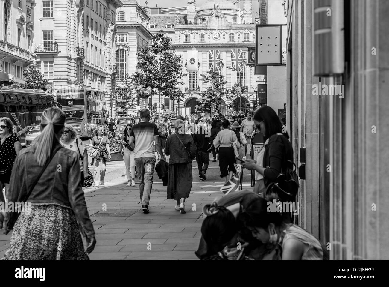 Londres le long du Mall dans l'année du Jubilé de platine Banque D'Images