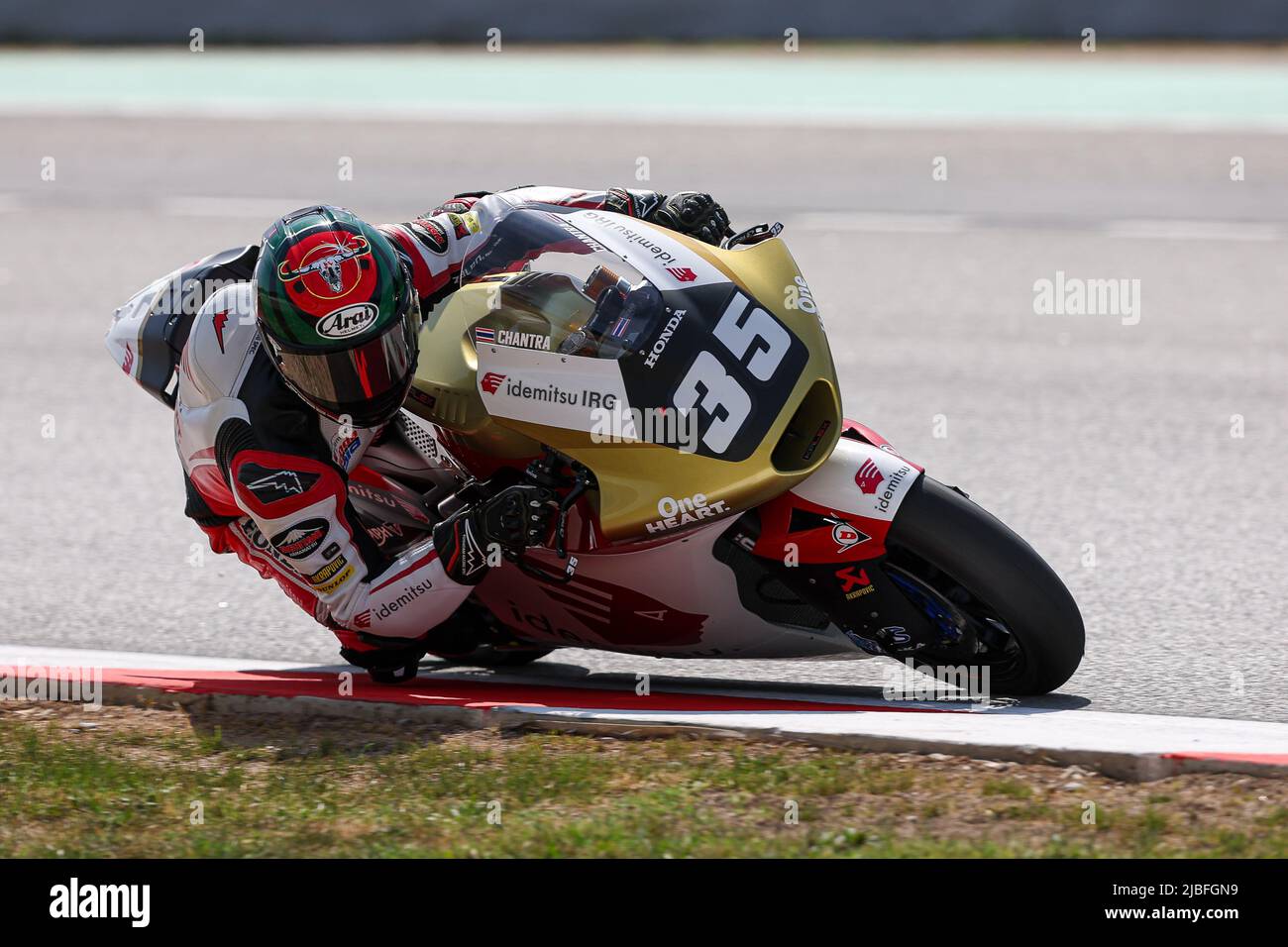 Somkiat Chantra de Thaïlande d'IDEMITSU Honda Team Asie avec Kalex ...