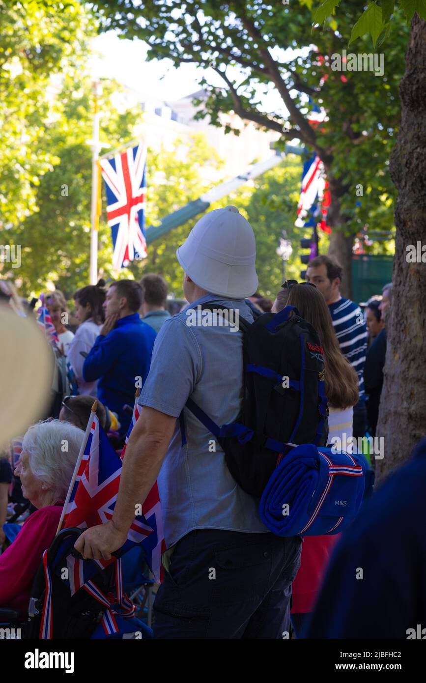 Londres le long du Mall dans l'année du Jubilé de platine Banque D'Images
