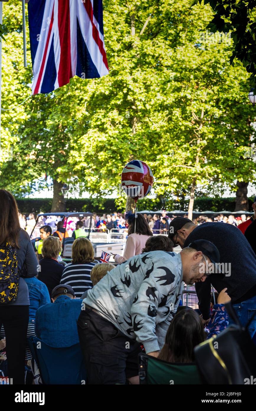 Londres le long du Mall dans l'année du Jubilé de platine Banque D'Images