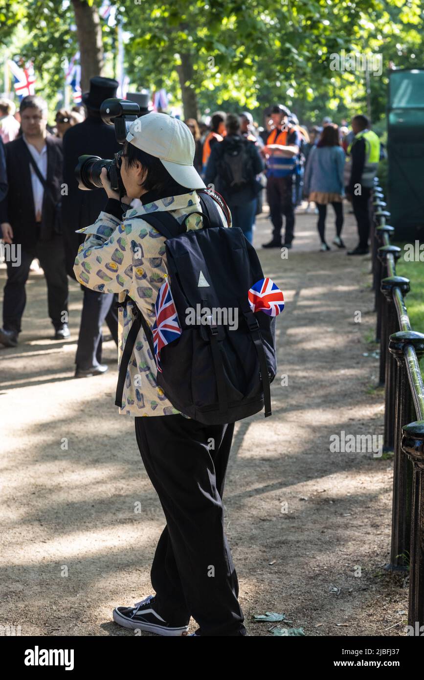 Londres le long du Mall dans l'année du Jubilé de platine Banque D'Images