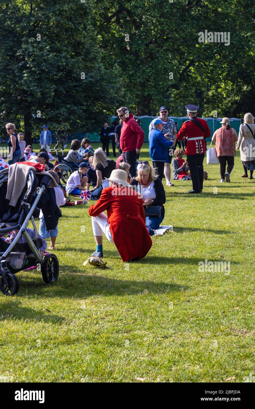 Londres le long du Mall dans l'année du Jubilé de platine Banque D'Images