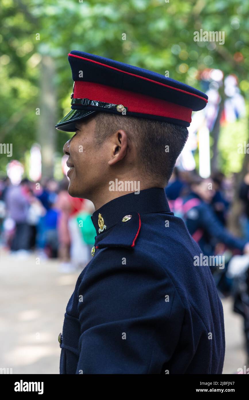 Londres le long du Mall dans l'année du Jubilé de platine Banque D'Images