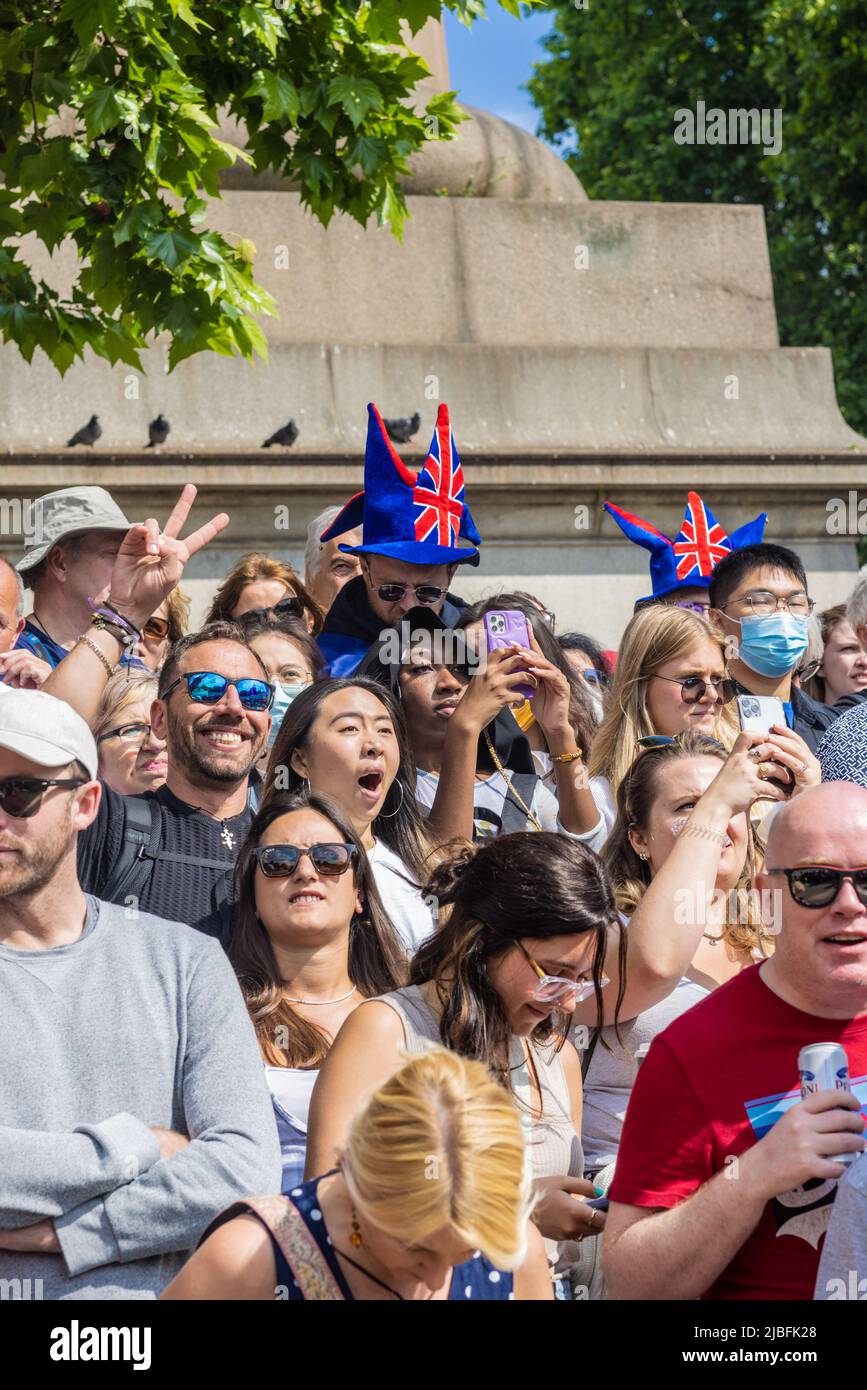 Londres le long du Mall dans l'année du Jubilé de platine Banque D'Images