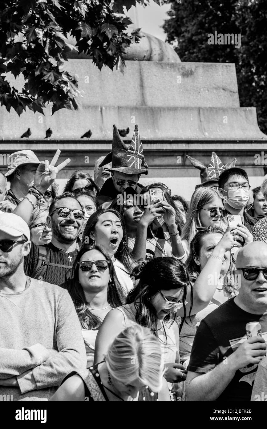 Londres le long du Mall dans l'année du Jubilé de platine Banque D'Images