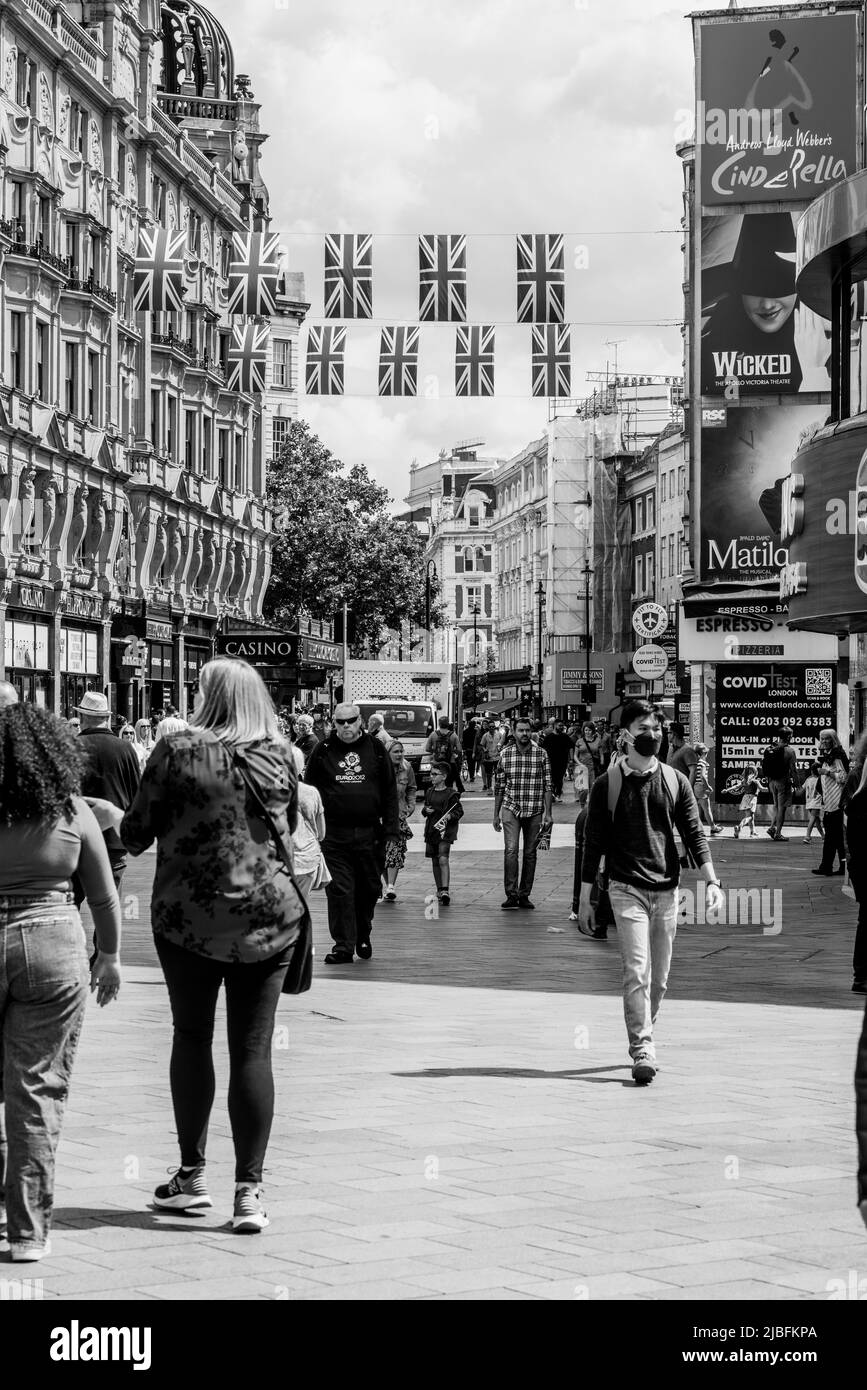 Londres le long du Mall dans l'année du Jubilé de platine Banque D'Images