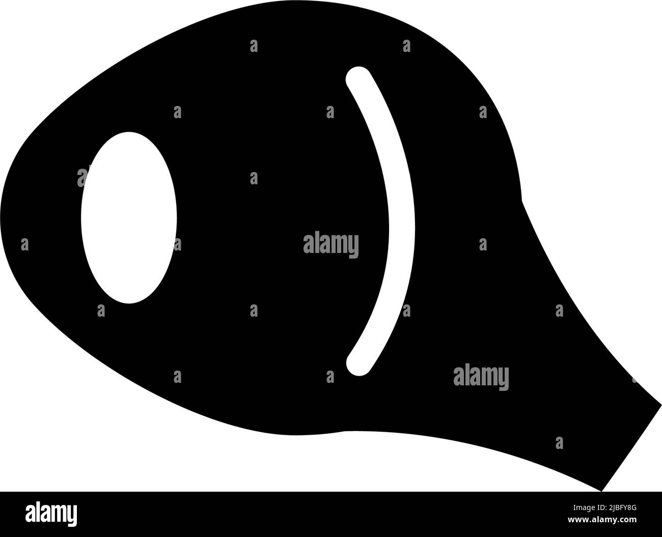 Anatomie du globe oculaire, organe de vue optique humaine. Illustration de l'icône vecteur plat. Symbole noir simple sur fond blanc. Anatomie du ballon d'œil, organes optiques humains Illustration de Vecteur