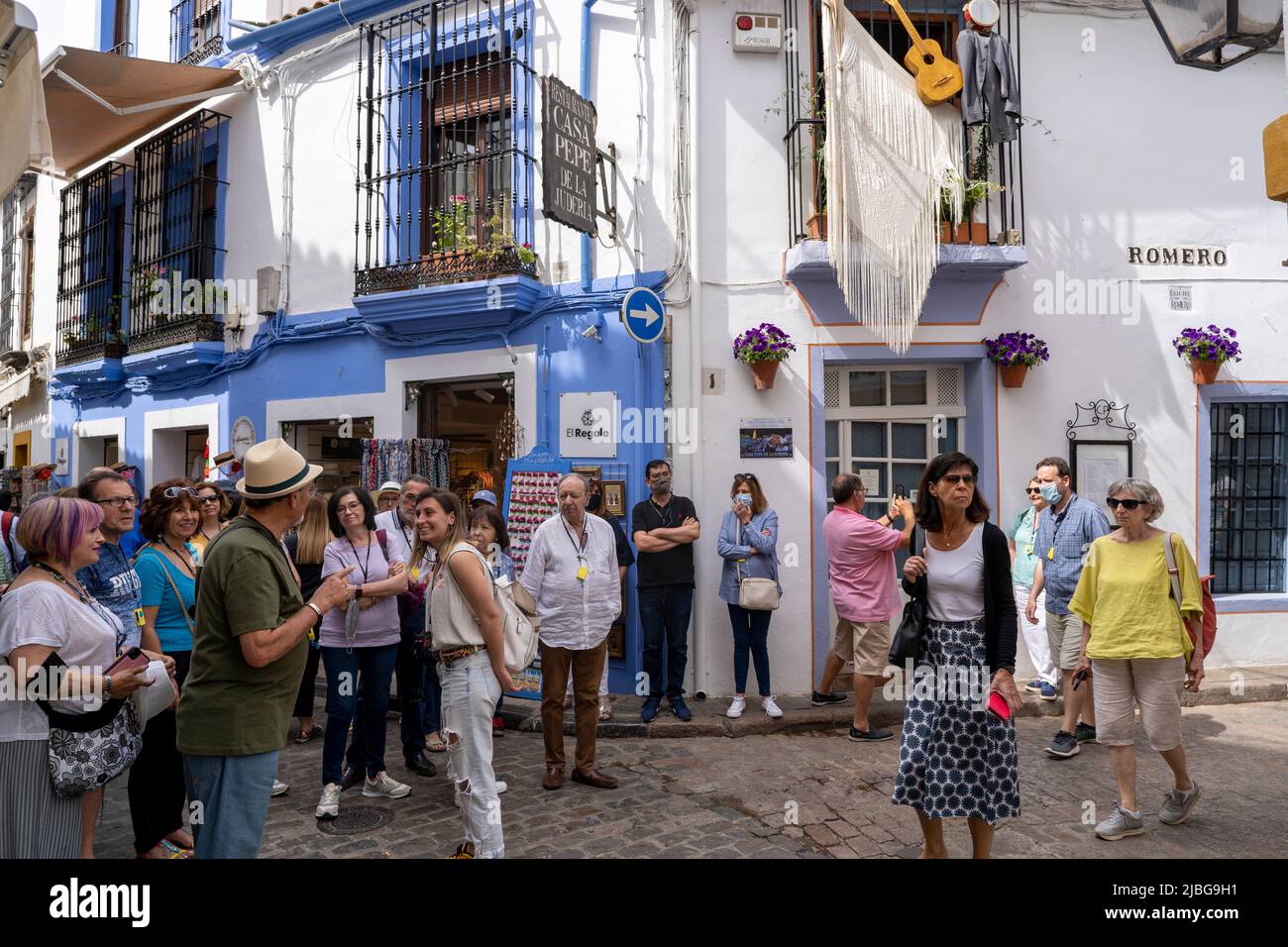 Groupe à Cordoue Espagne Banque D'Images