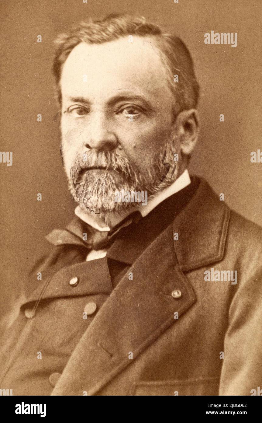 Portrait de Louis Pasteur dans la seconde moitié du XIX siècle Banque D'Images