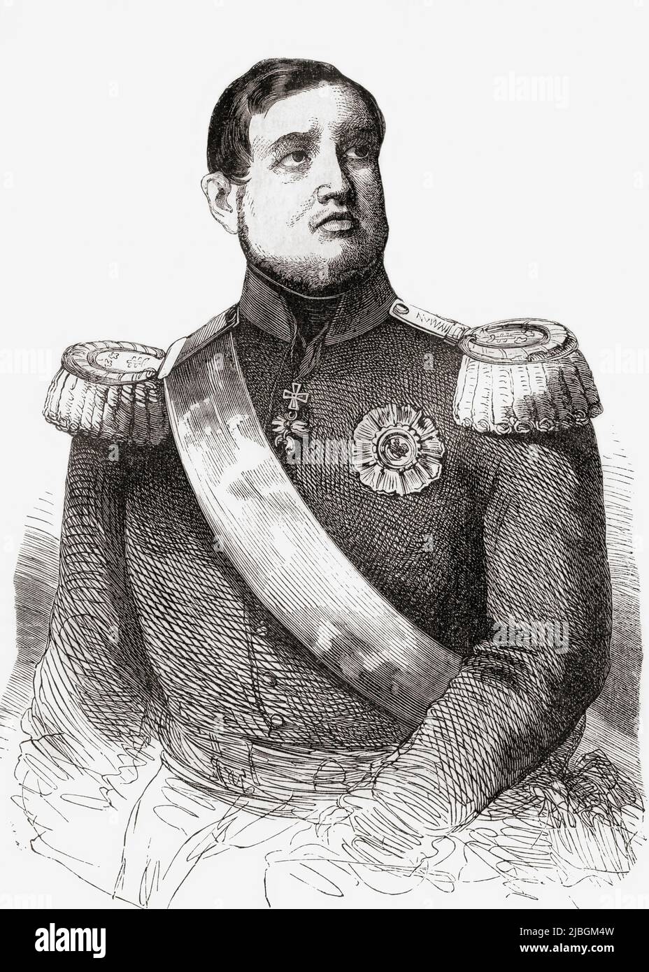 Ferdinand II, 1810 – 1859. Roi des deux Siciles, 1830 - 1859. De l'Univers illustrae, publié Paris, 1859 Banque D'Images