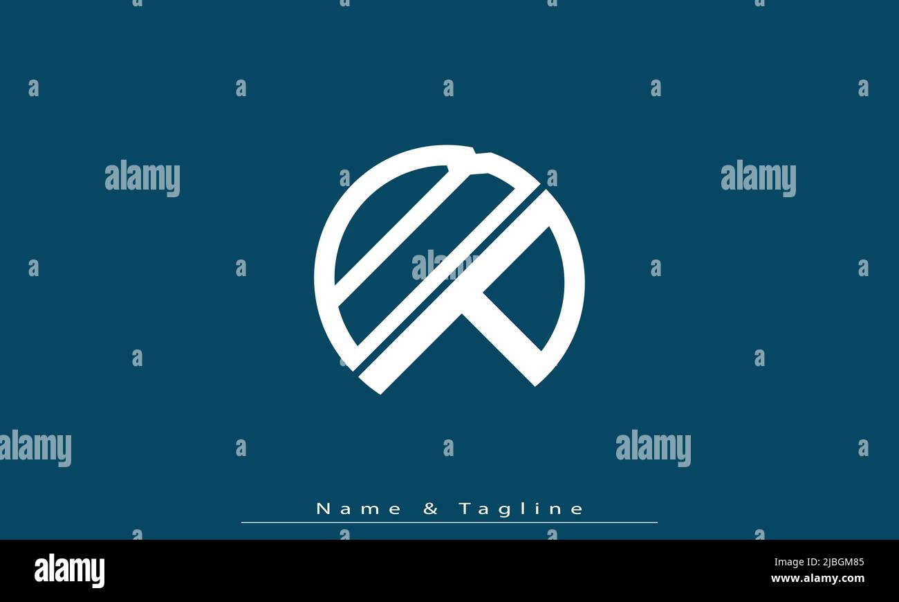 Lettres de l'alphabet initiales Monogram logo BP, PB Illustration de Vecteur