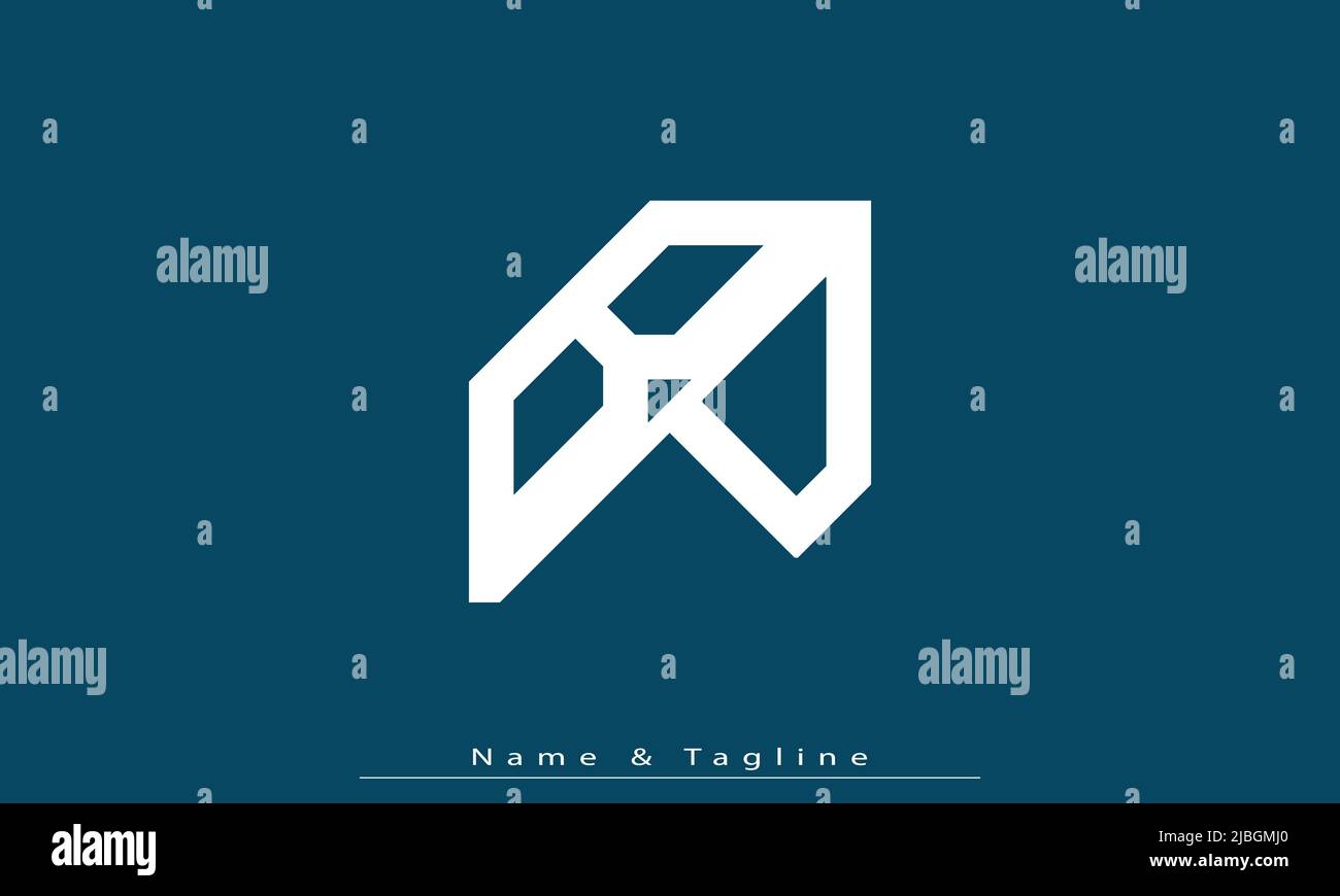 Lettres de l'alphabet initiales Monogram logo BP, PB Illustration de Vecteur