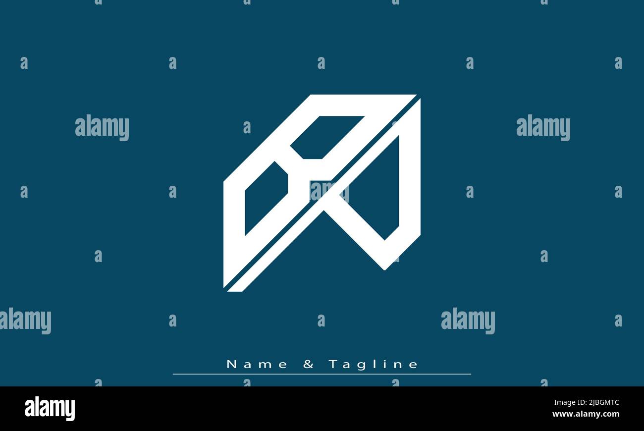 Lettres de l'alphabet initiales Monogram logo BP, PB Illustration de Vecteur