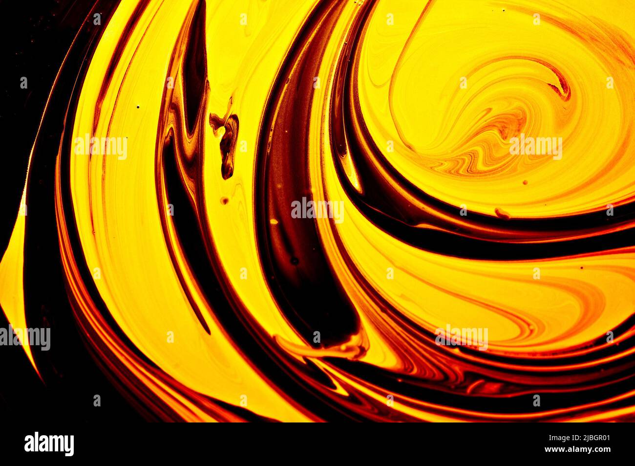 Fond doré de lignes lisses. Banque D'Images