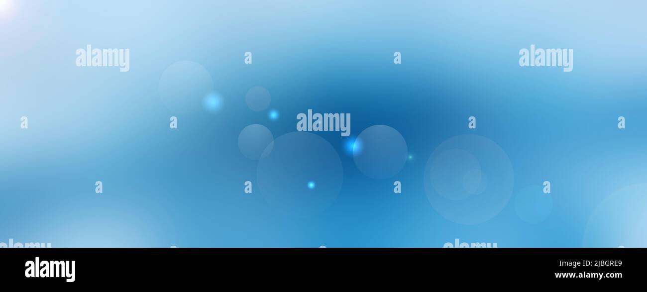 Arrière-plan bleu clair avec superbe effet bokeh. Banque D'Images
