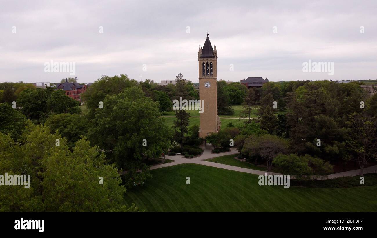 Ames, Iowa - 28 mai 2022 : campus universitaire des Cyclone de l'université d'État de l'Iowa Banque D'Images