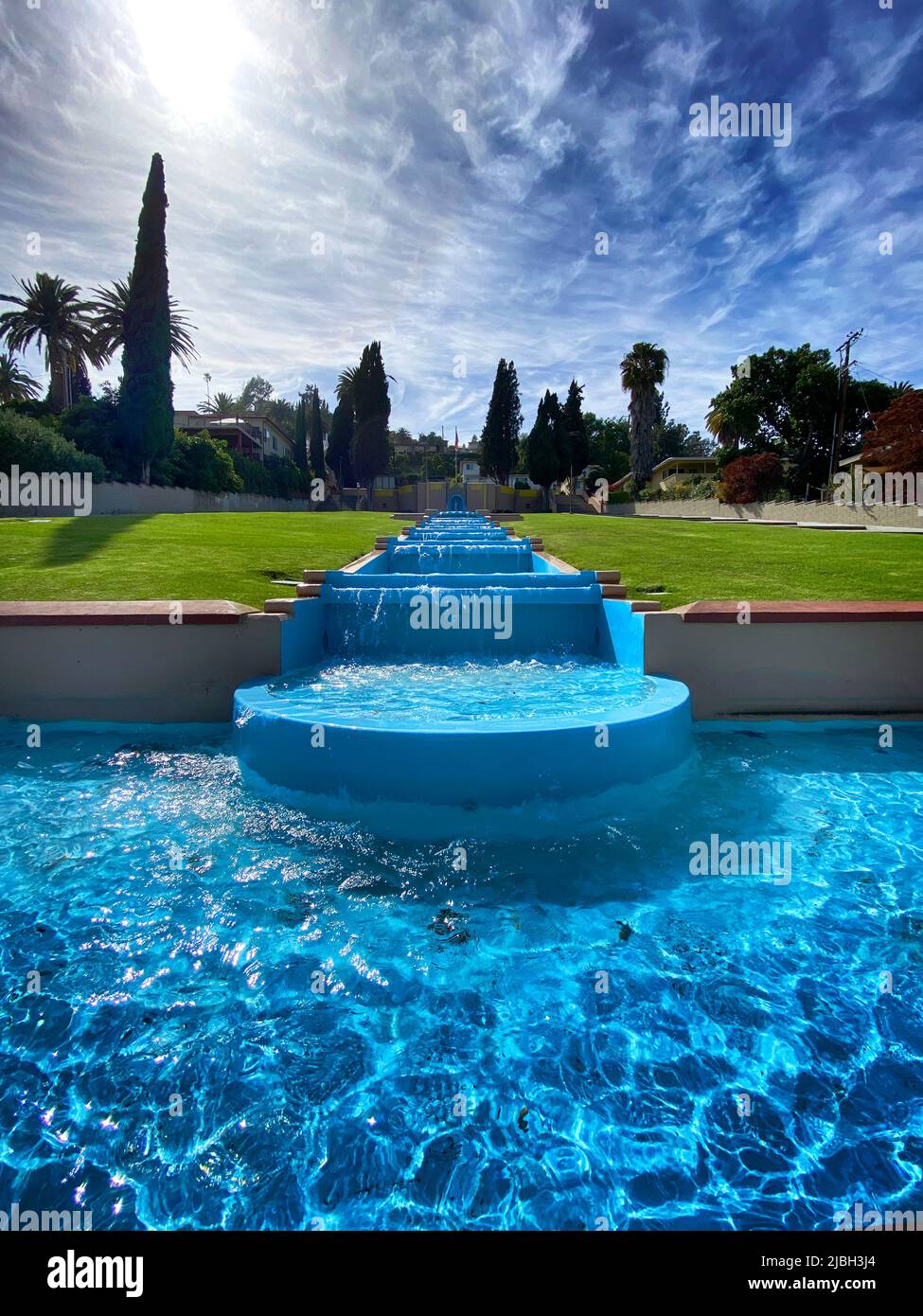 La cascade de Cascades à Monterey Park, en Californie Banque D'Images