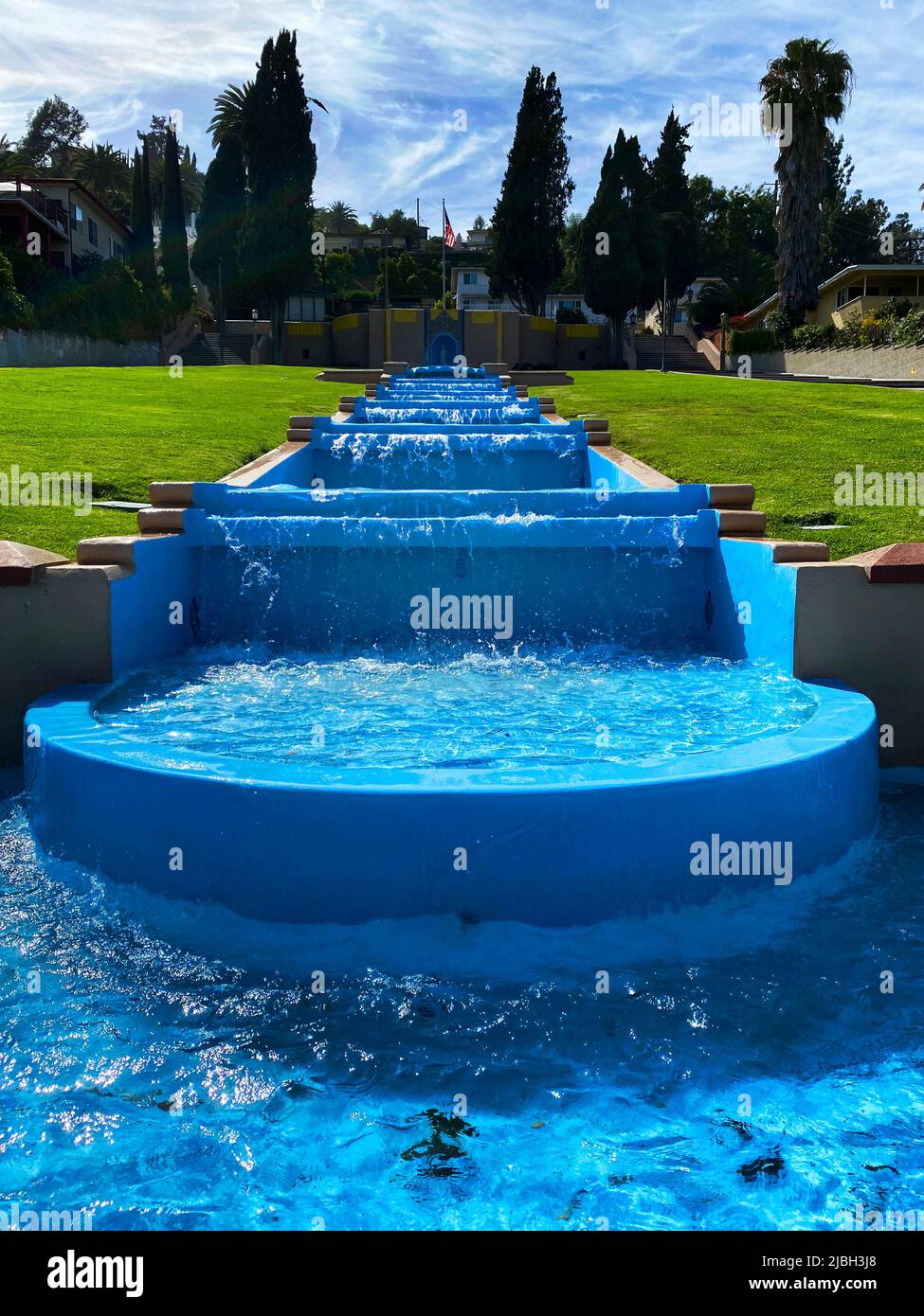 La cascade de Cascades à Monterey Park, en Californie Banque D'Images