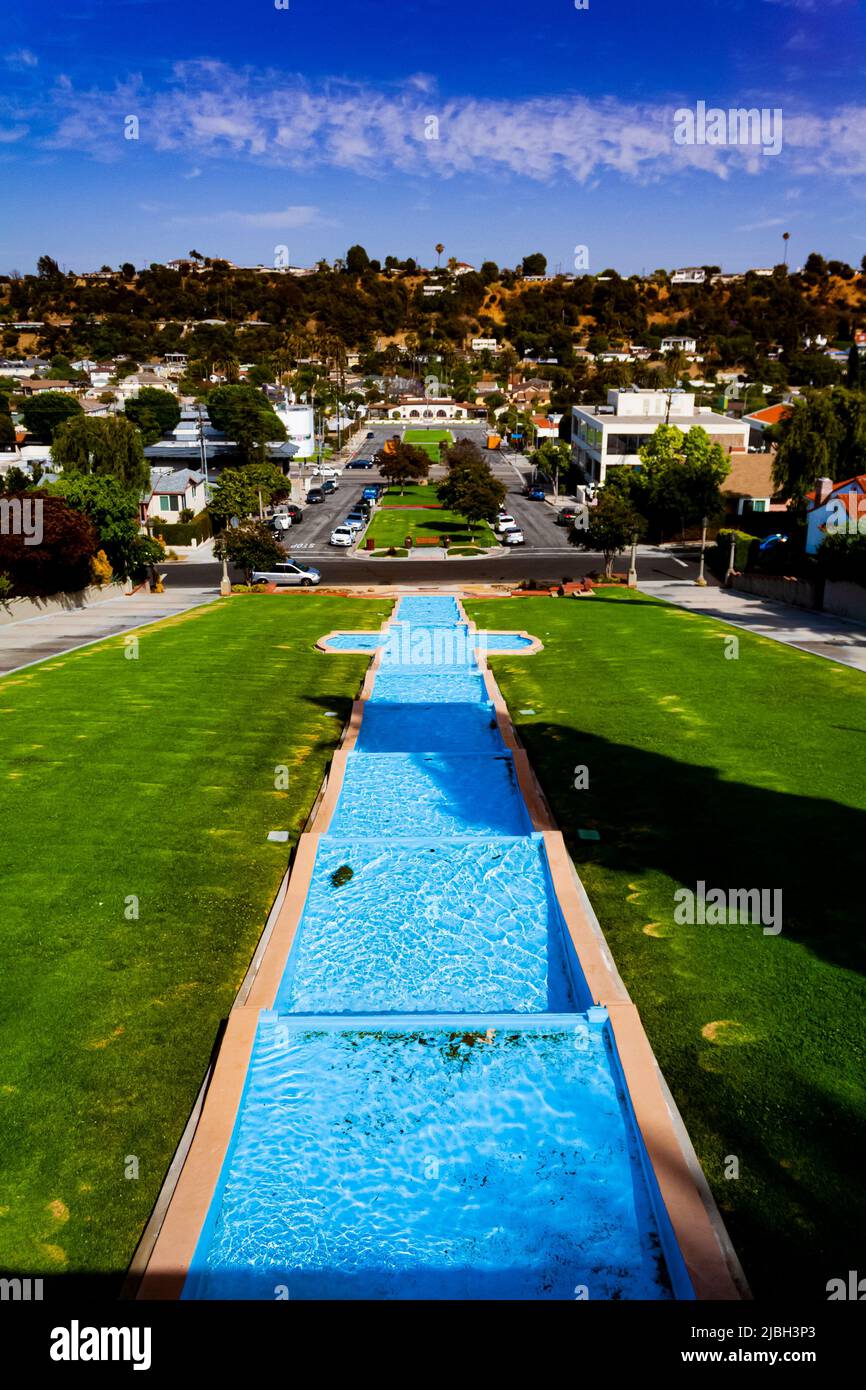 La cascade de Cascades à Monterey Park, en Californie Banque D'Images