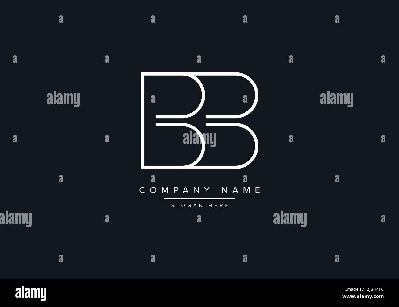 MODÈLE VECTORIEL POUR LOGO BB Illustration de Vecteur