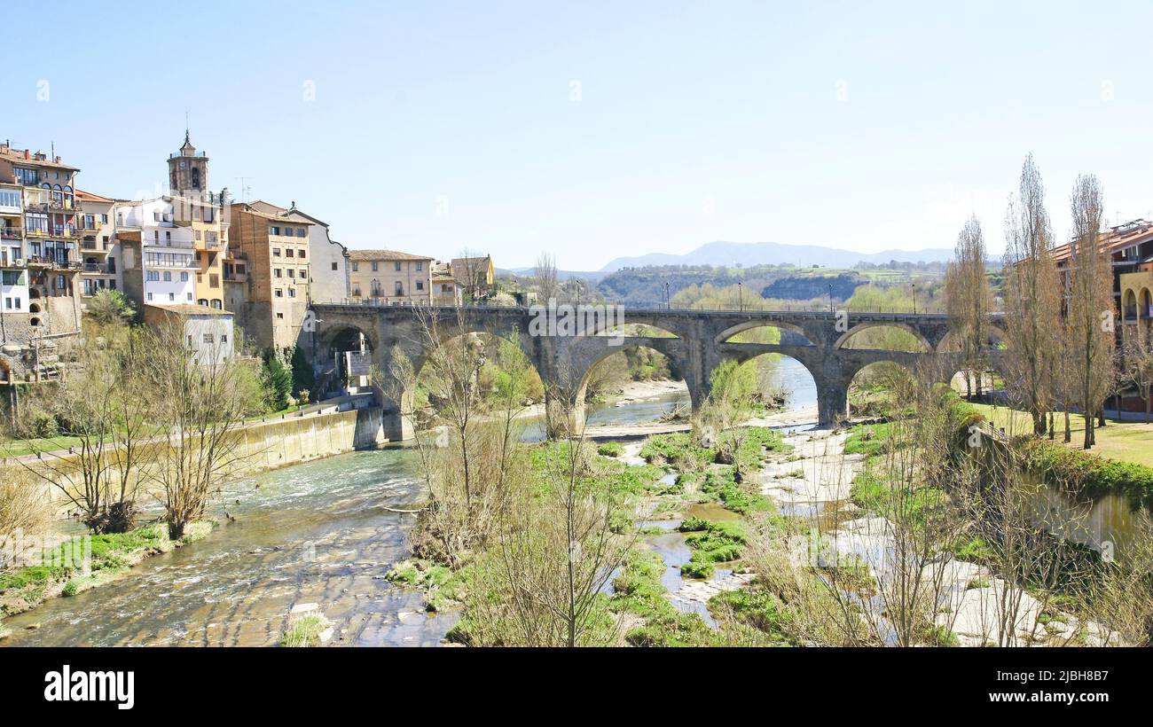 Roda de Ter, Comarca del Osona, Barcelone, Catalogne, Espagne, Europe, Banque D'Images